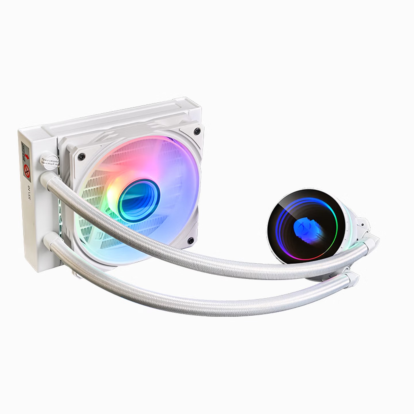 Pc Water Cooling - WJCOOLMAN 120mm Flüssigkeitskühlventilator 12cm ARGB Prozessor-Kühlkörper